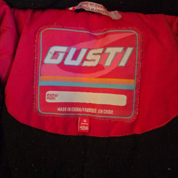 🧥 Gusti Kids Fuchsia Winter Ski Jacket - Size 4 - Picture 4 of 5